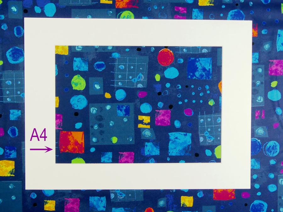 Patchworkstoff Windham Fabrics Presents dunkelblau mit Karos und Kreisen